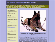 Tablet Screenshot of americankingshepherdclubinc.com